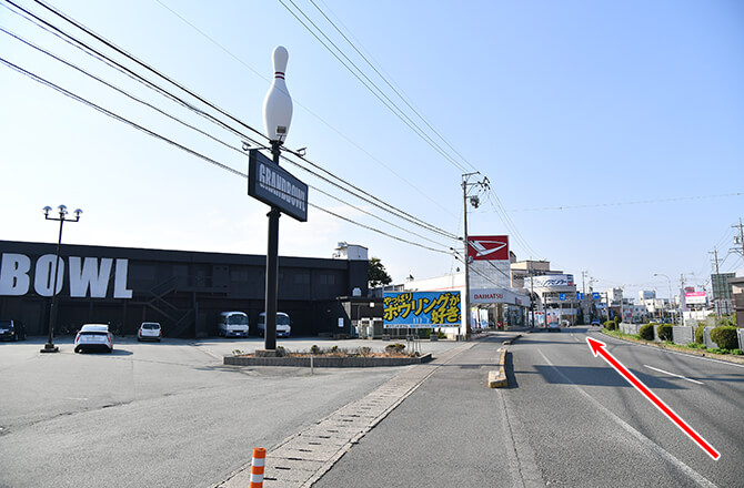 松坂方面から車でのルートその1